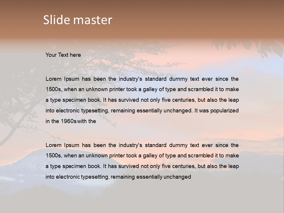 Peace Sky Beauty PowerPoint Template