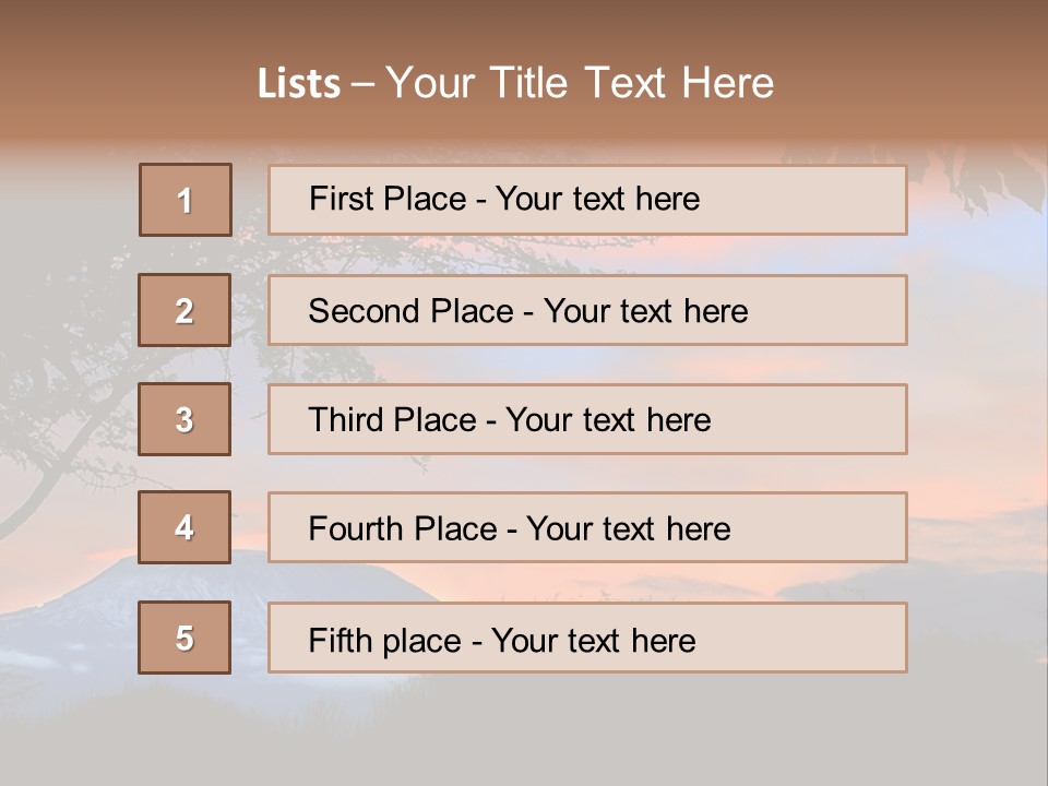 Peace Sky Beauty PowerPoint Template