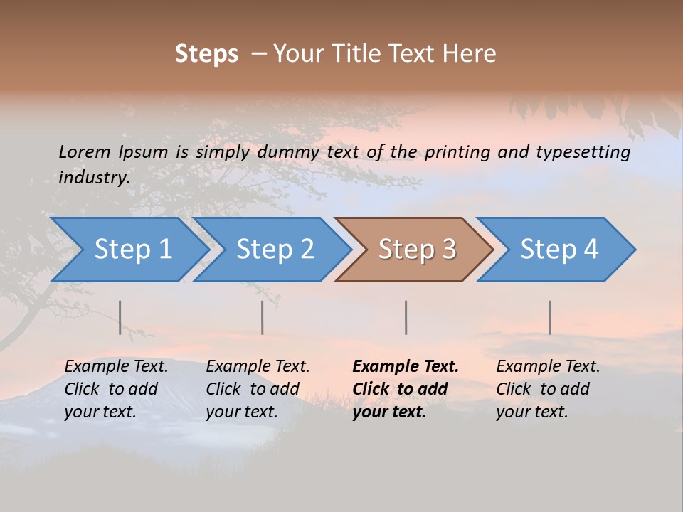 Peace Sky Beauty PowerPoint Template
