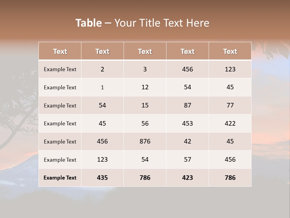 Peace Sky Beauty PowerPoint Template