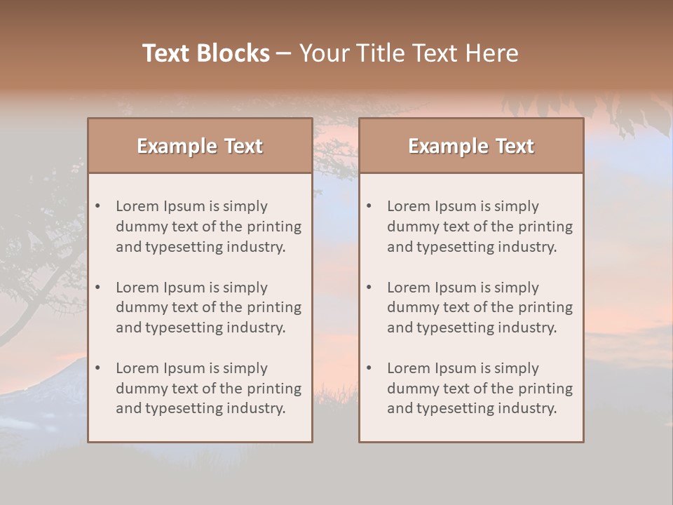 Peace Sky Beauty PowerPoint Template