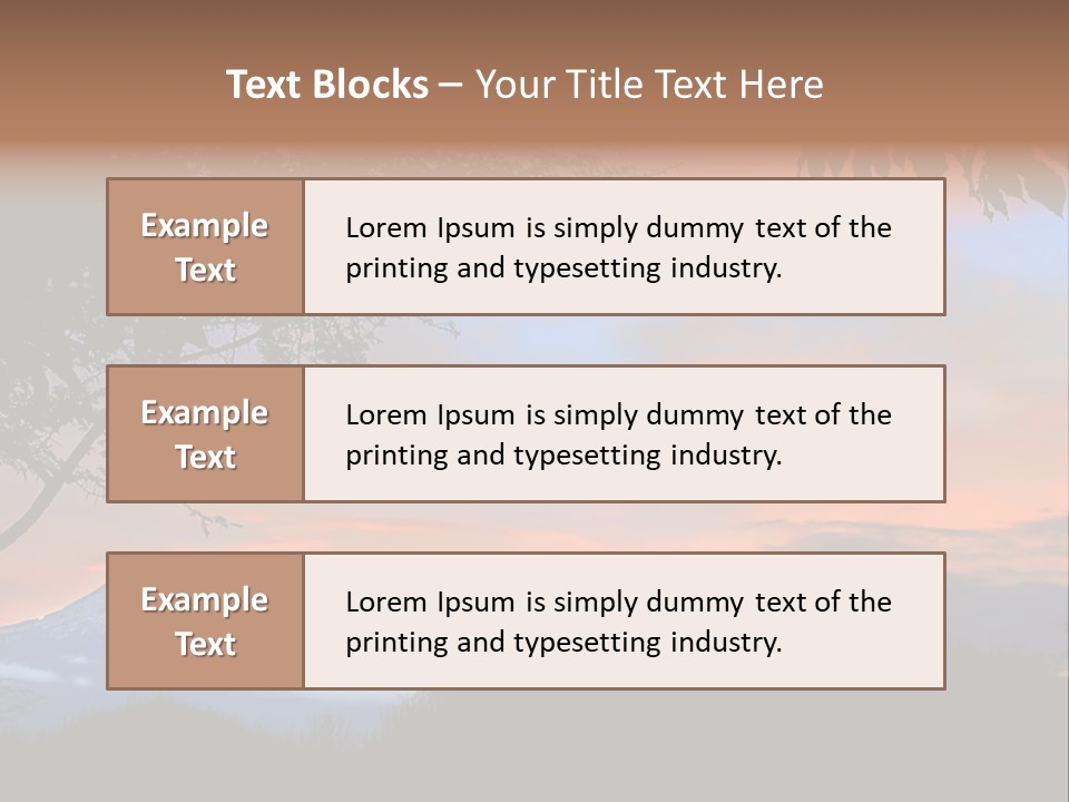 Peace Sky Beauty PowerPoint Template
