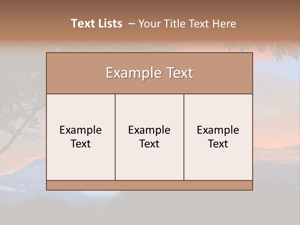 Peace Sky Beauty PowerPoint Template