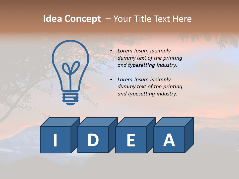 Peace Sky Beauty PowerPoint Template