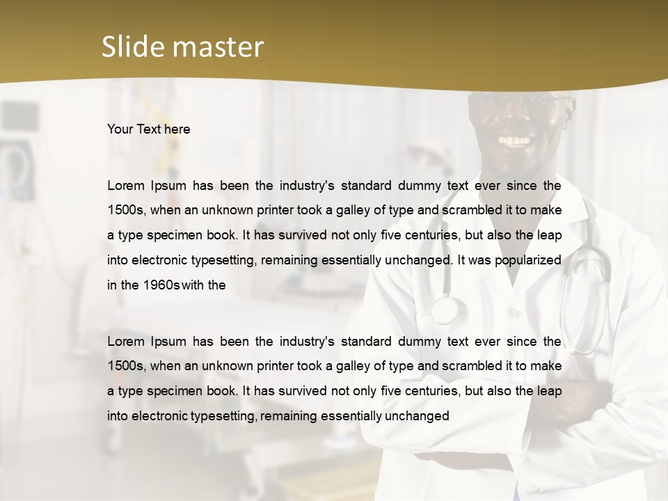 Medicine Portrait Medical PowerPoint Template