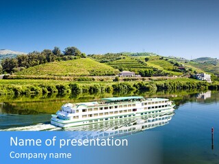 Travel Outdoor Boat PowerPoint Template