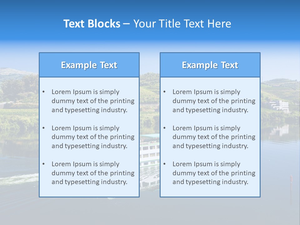 Travel Outdoor Boat PowerPoint Template