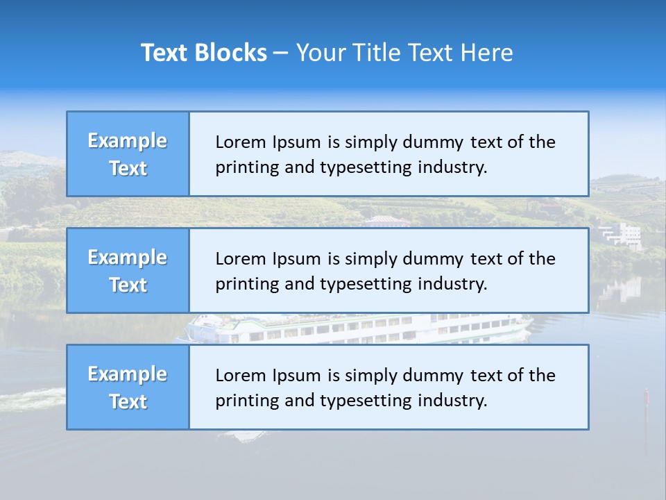Travel Outdoor Boat PowerPoint Template