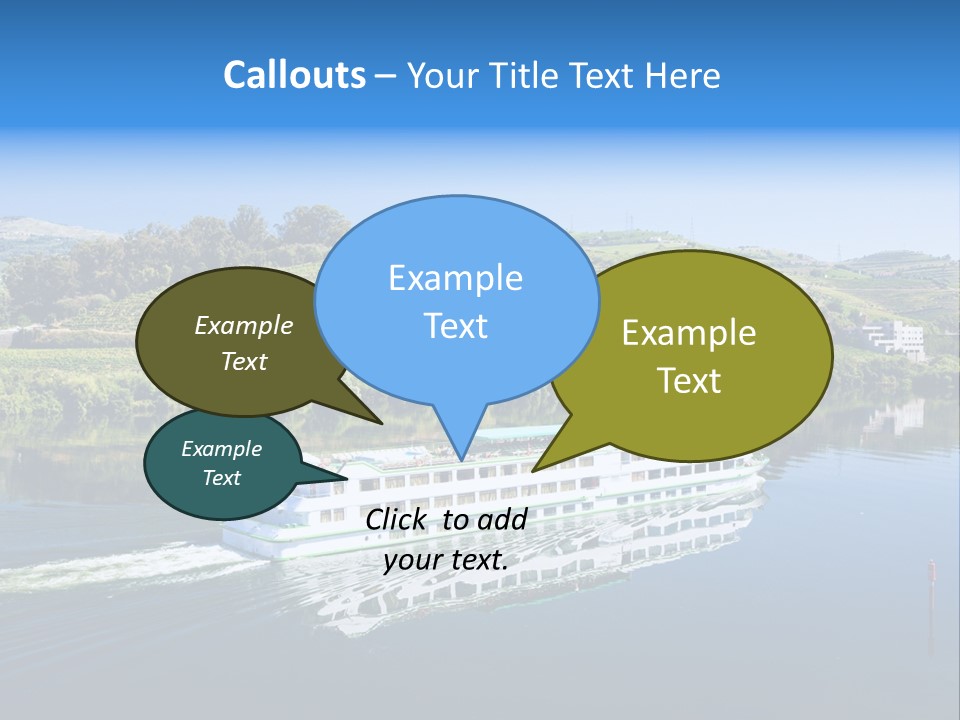 Travel Outdoor Boat PowerPoint Template