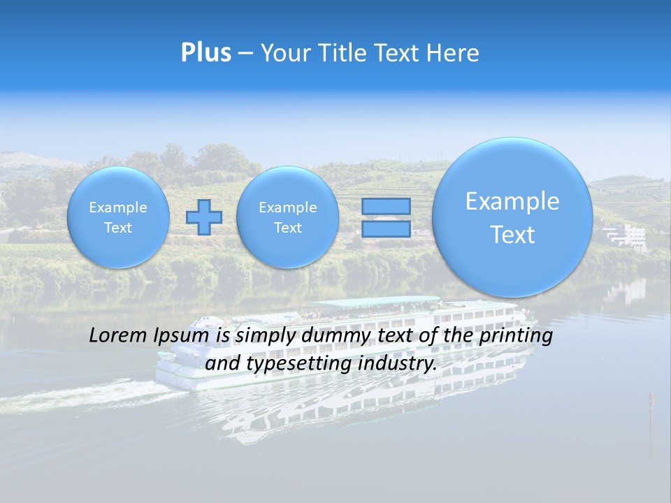 Travel Outdoor Boat PowerPoint Template