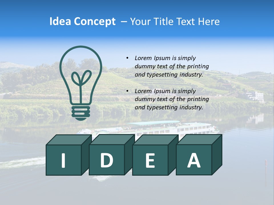 Travel Outdoor Boat PowerPoint Template