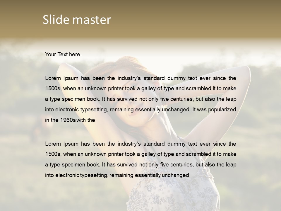 Free Field Breathe PowerPoint Template