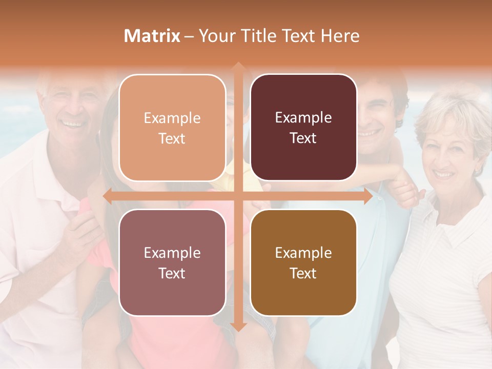 Mum Shoreline Caucasian PowerPoint Template