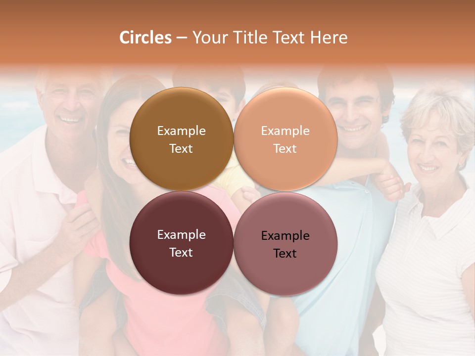 Mum Shoreline Caucasian PowerPoint Template