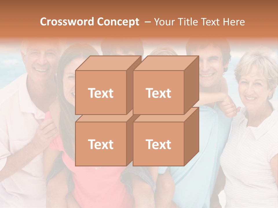 Mum Shoreline Caucasian PowerPoint Template