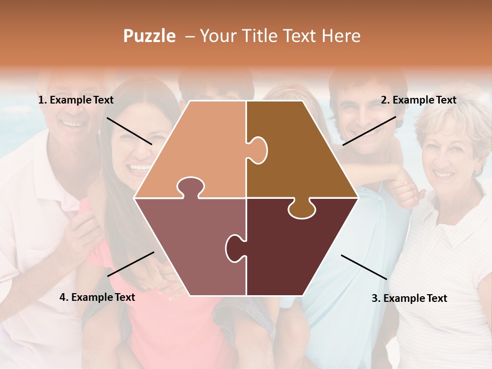 Mum Shoreline Caucasian PowerPoint Template