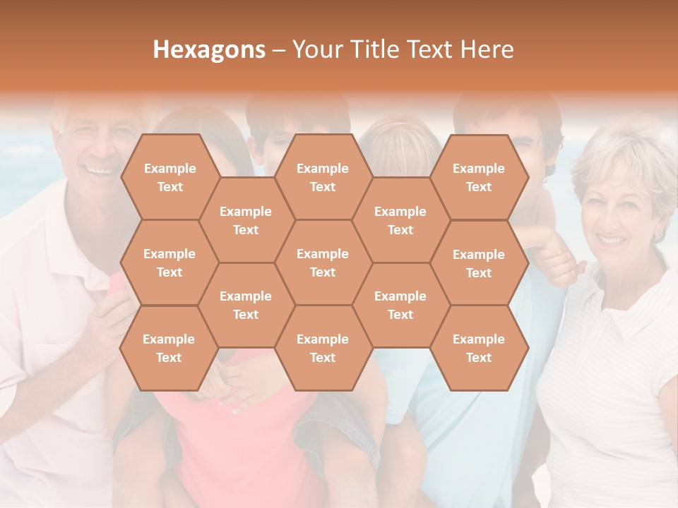 Mum Shoreline Caucasian PowerPoint Template