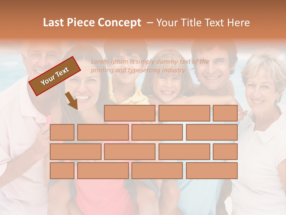 Mum Shoreline Caucasian PowerPoint Template