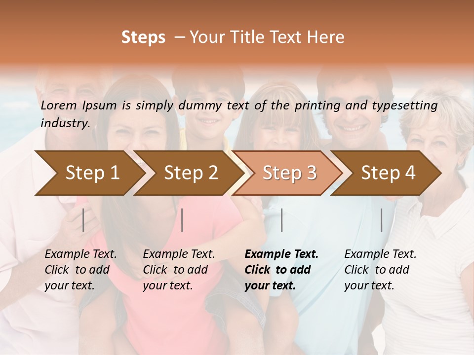 Mum Shoreline Caucasian PowerPoint Template