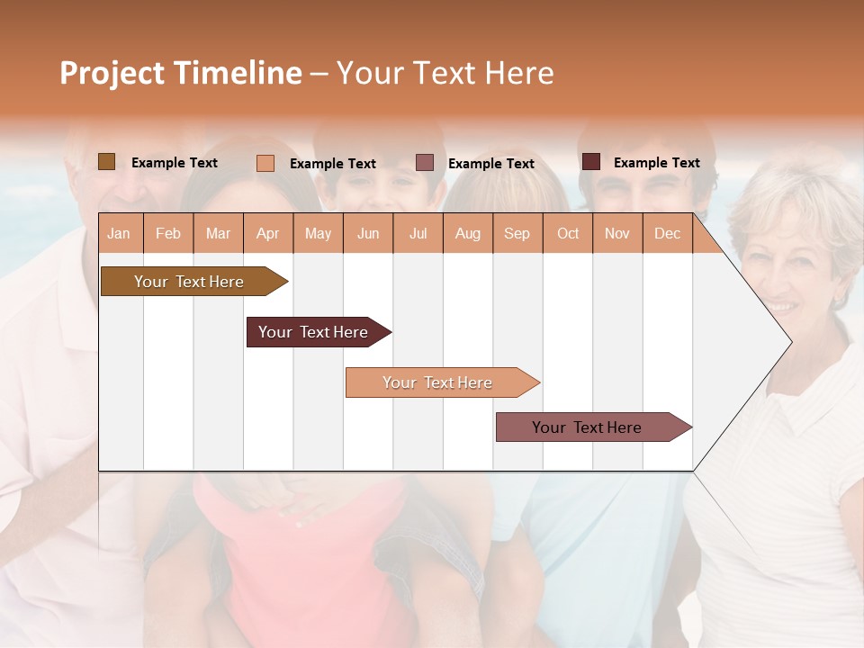 Mum Shoreline Caucasian PowerPoint Template