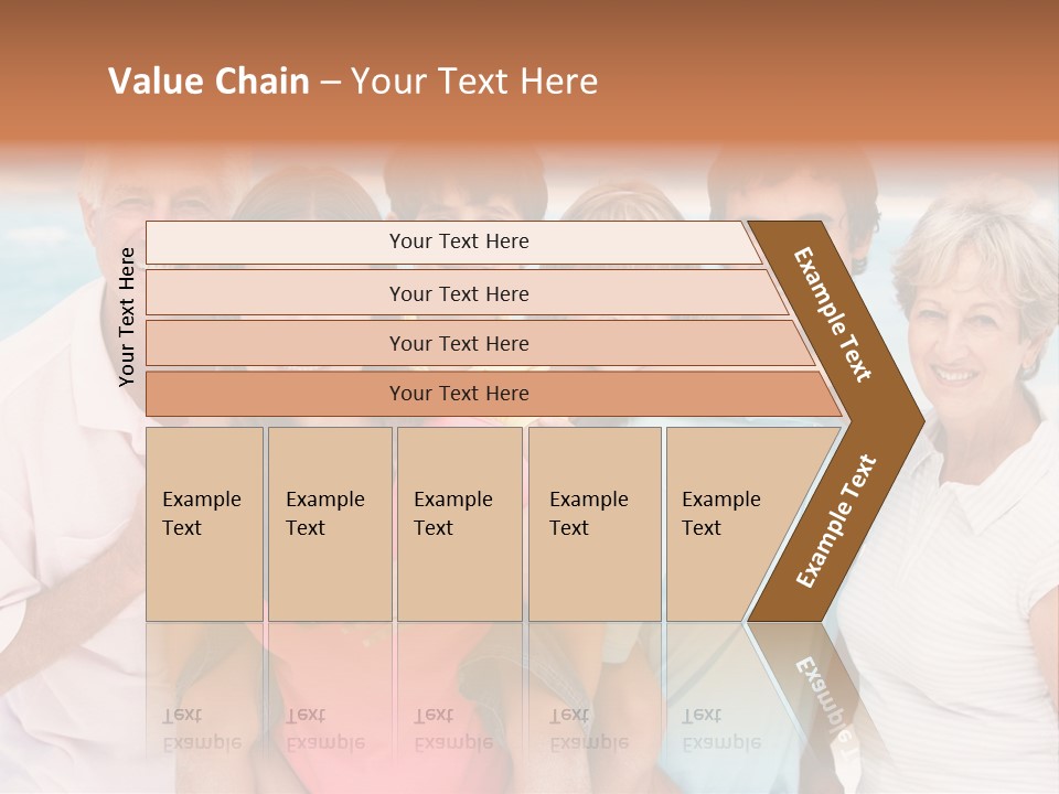 Mum Shoreline Caucasian PowerPoint Template