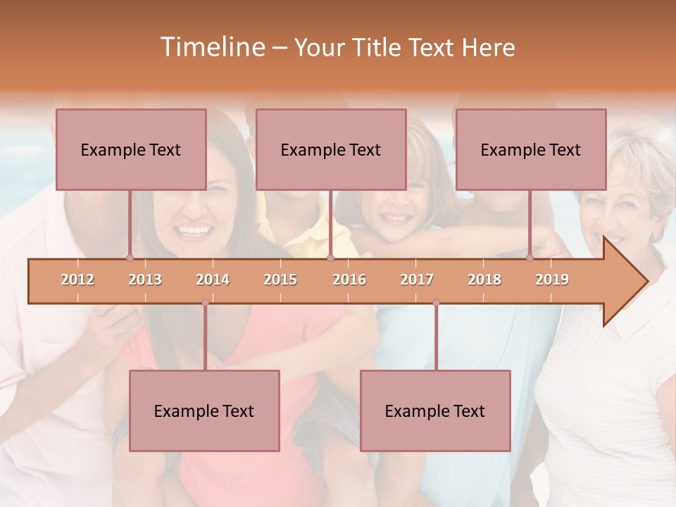 Mum Shoreline Caucasian PowerPoint Template