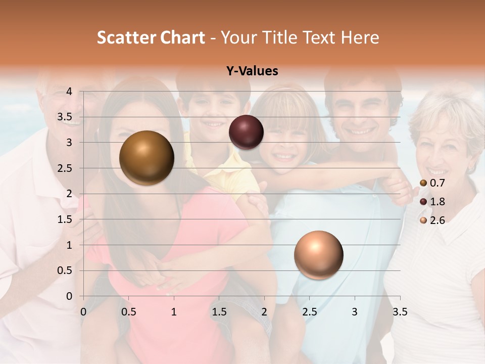 Mum Shoreline Caucasian PowerPoint Template