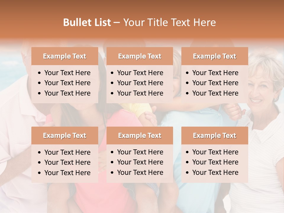 Mum Shoreline Caucasian PowerPoint Template