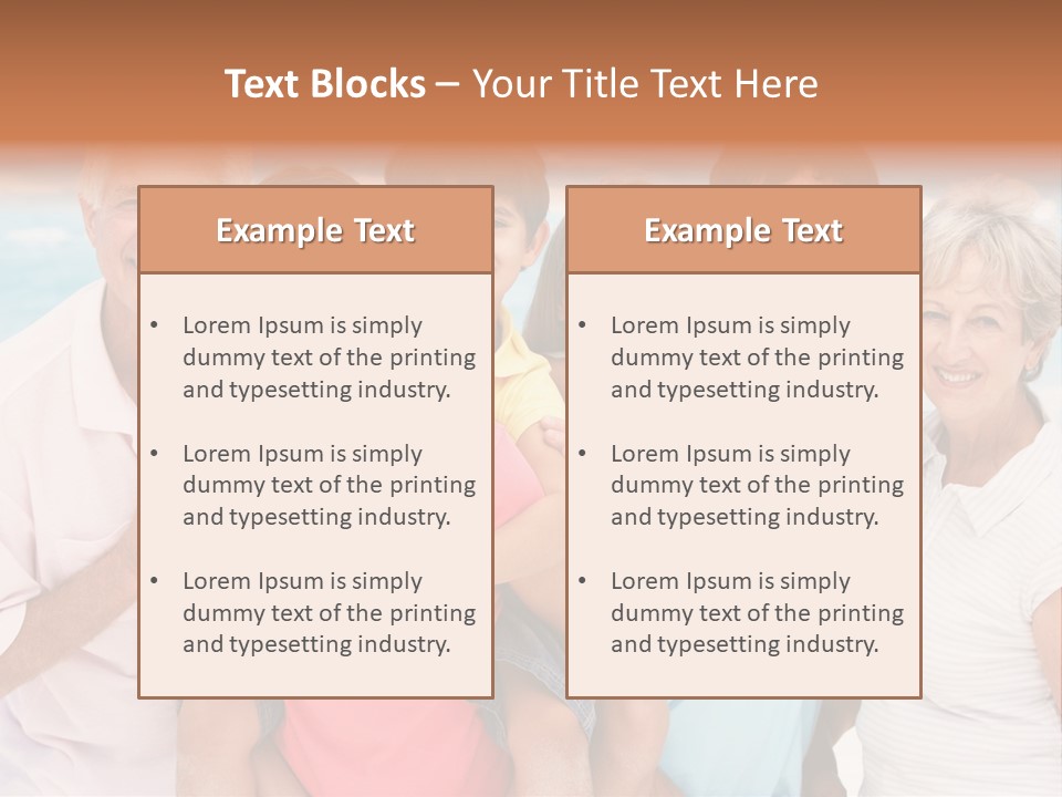 Mum Shoreline Caucasian PowerPoint Template