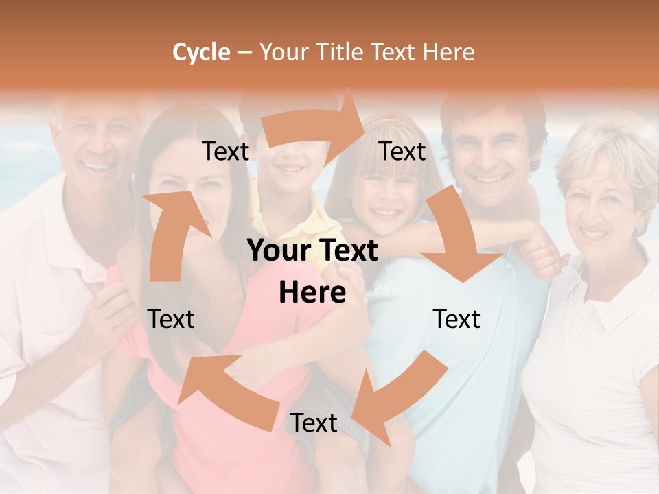 Mum Shoreline Caucasian PowerPoint Template