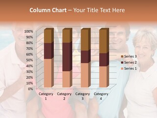 Mum Shoreline Caucasian PowerPoint Template