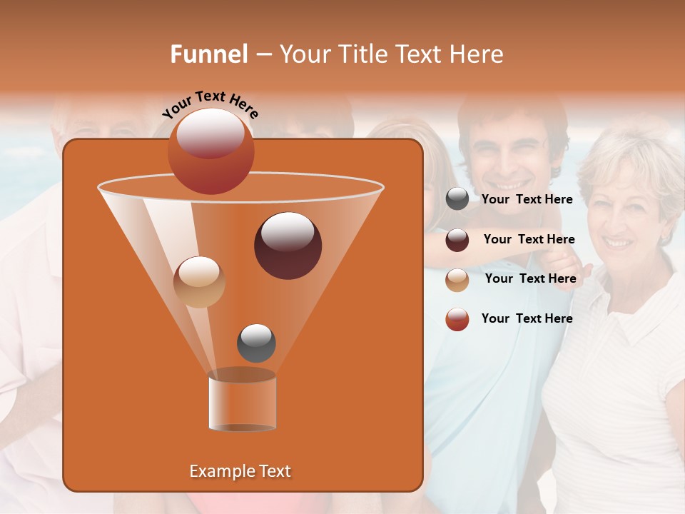 Mum Shoreline Caucasian PowerPoint Template