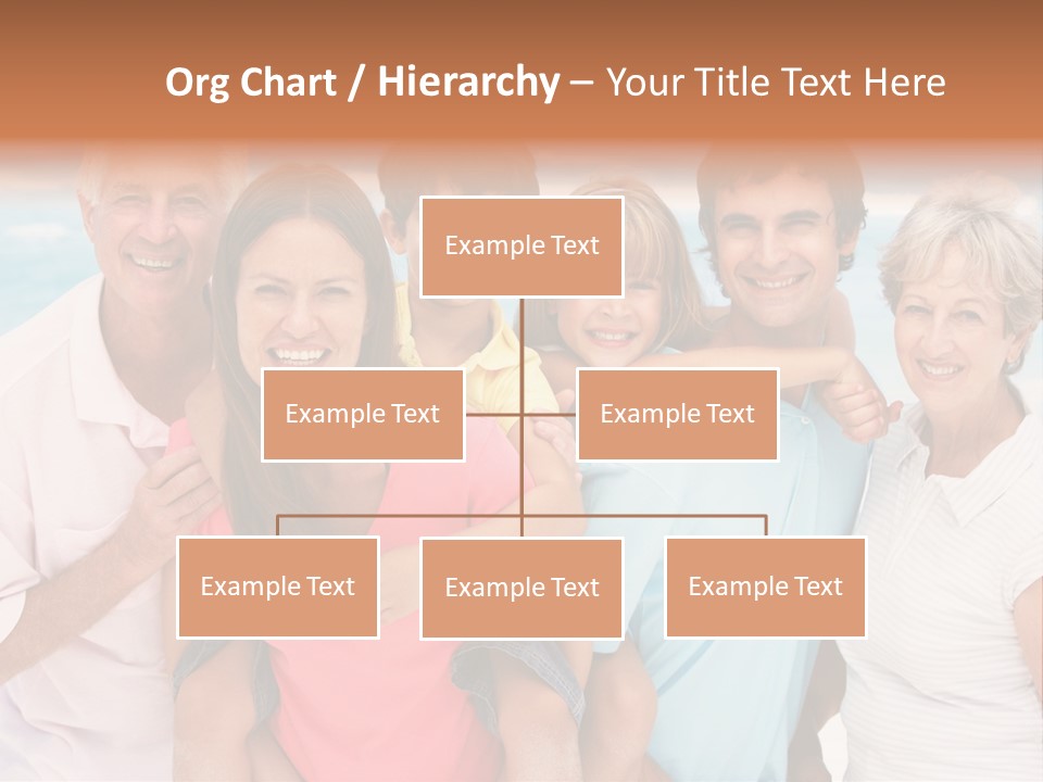 Mum Shoreline Caucasian PowerPoint Template