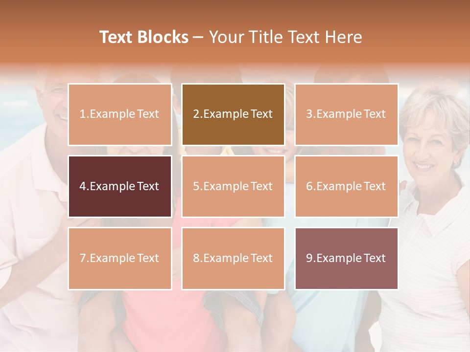 Mum Shoreline Caucasian PowerPoint Template