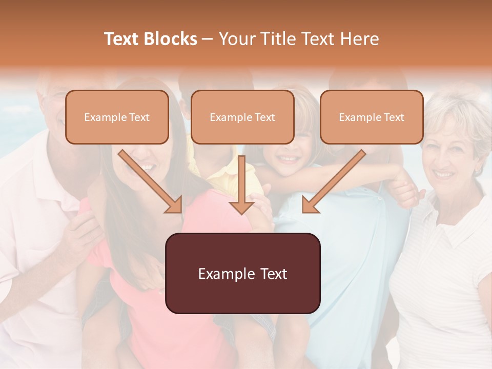 Mum Shoreline Caucasian PowerPoint Template