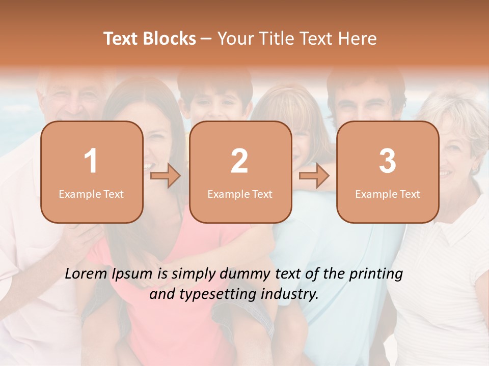 Mum Shoreline Caucasian PowerPoint Template