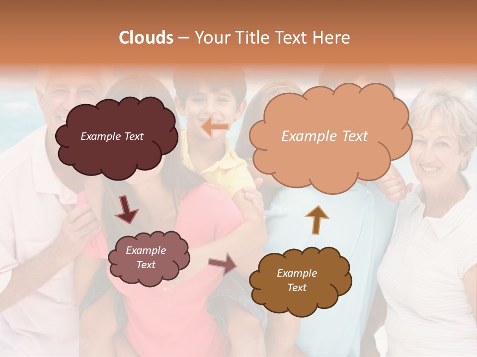 Mum Shoreline Caucasian PowerPoint Template