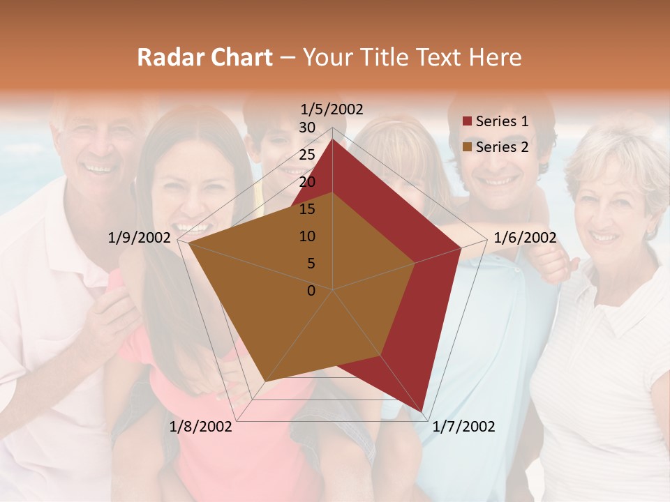 Mum Shoreline Caucasian PowerPoint Template