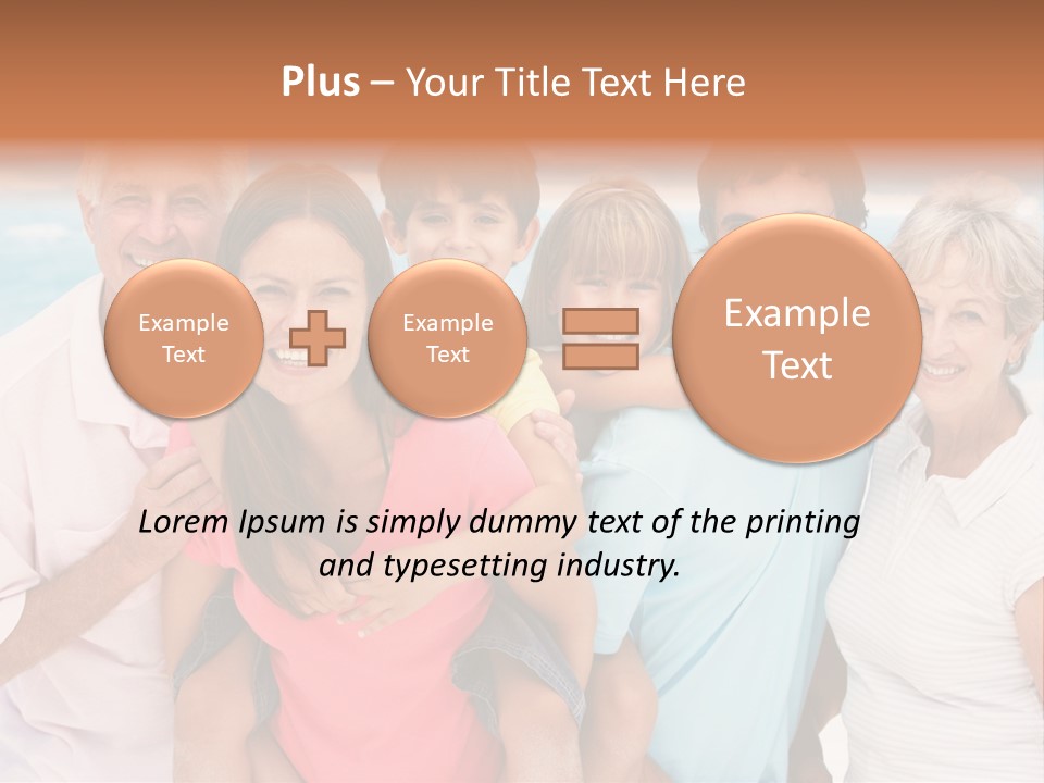 Mum Shoreline Caucasian PowerPoint Template