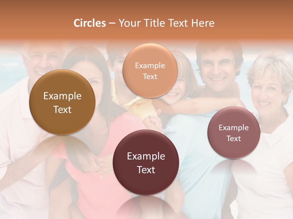 Mum Shoreline Caucasian PowerPoint Template