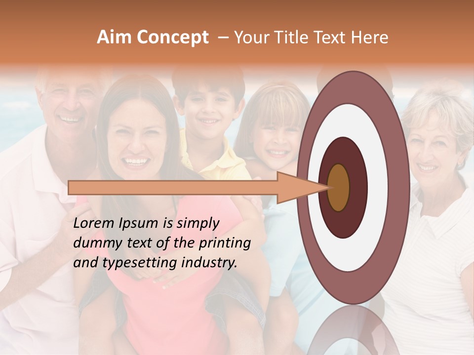 Mum Shoreline Caucasian PowerPoint Template