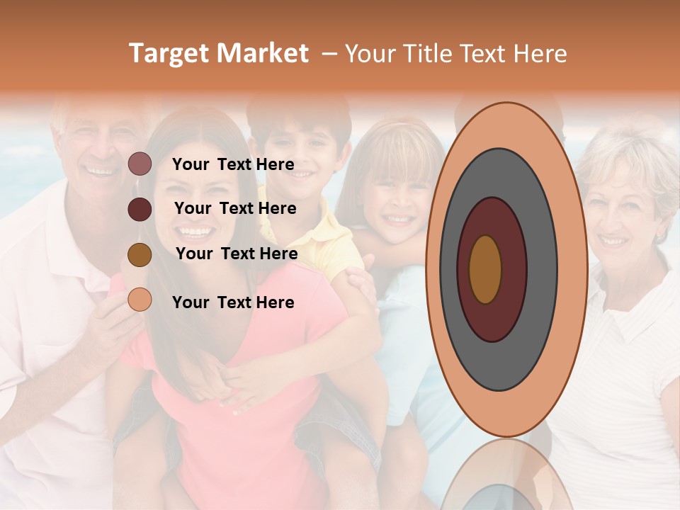 Mum Shoreline Caucasian PowerPoint Template