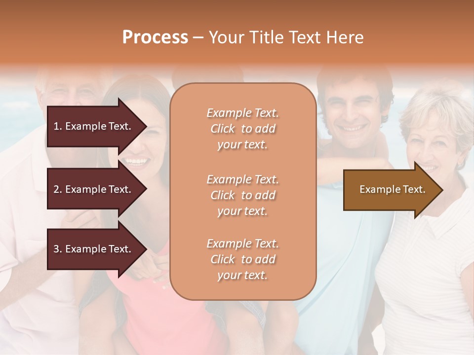 Mum Shoreline Caucasian PowerPoint Template