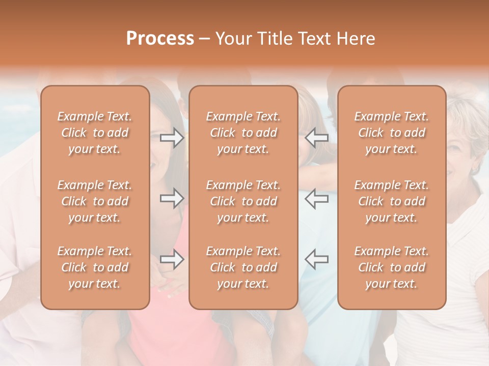 Mum Shoreline Caucasian PowerPoint Template