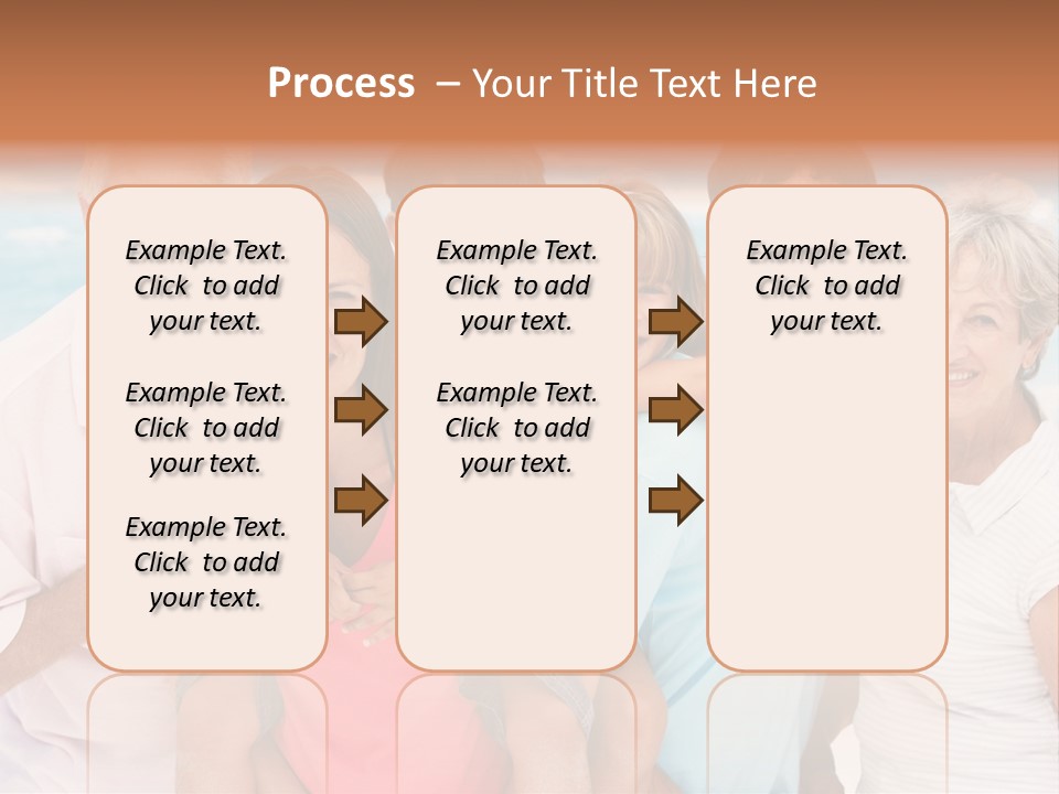 Mum Shoreline Caucasian PowerPoint Template