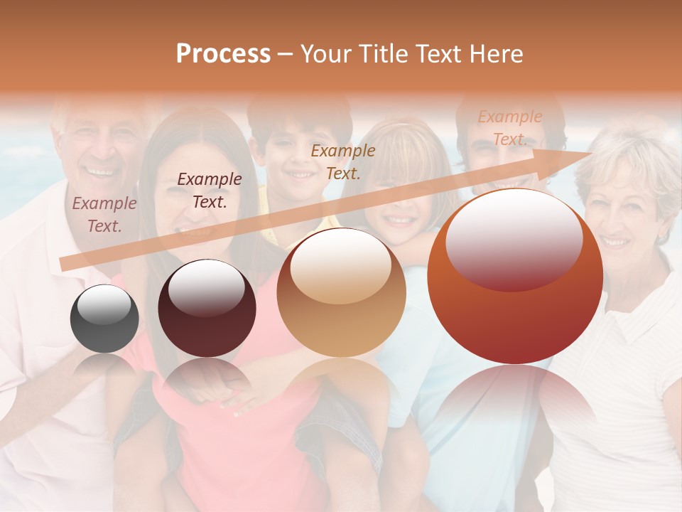 Mum Shoreline Caucasian PowerPoint Template