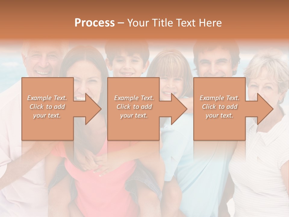 Mum Shoreline Caucasian PowerPoint Template