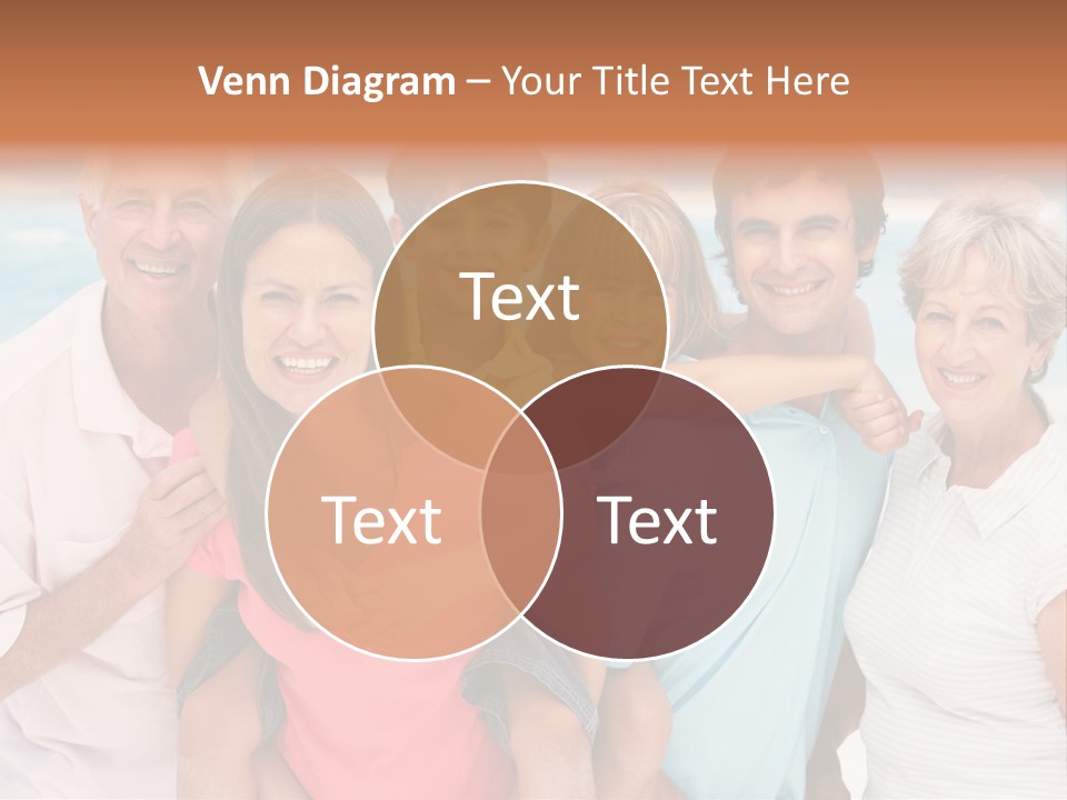 Mum Shoreline Caucasian PowerPoint Template