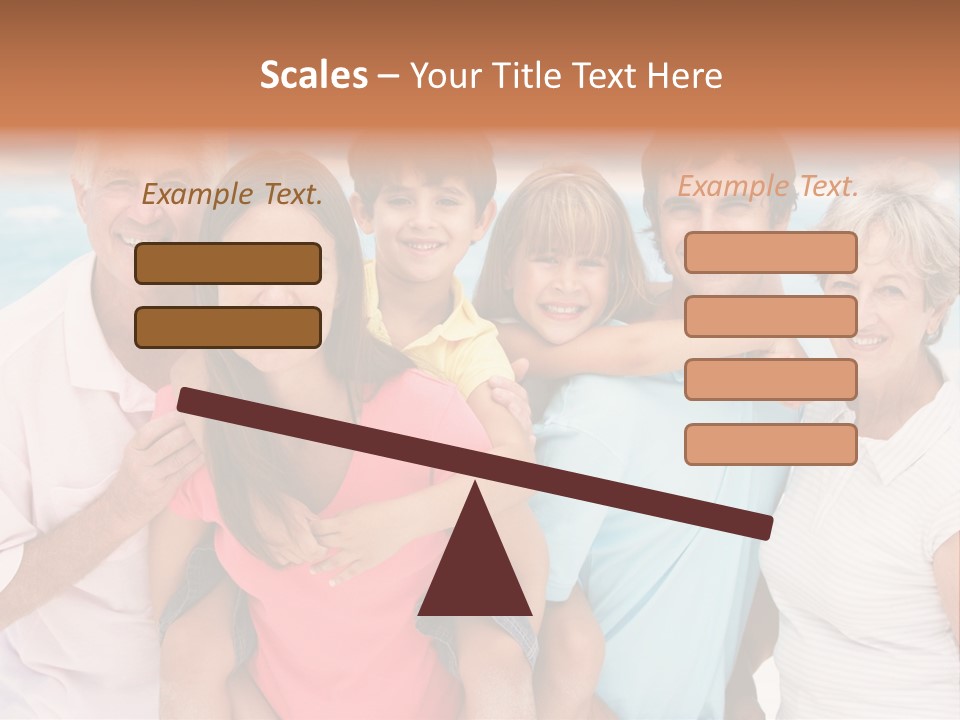 Mum Shoreline Caucasian PowerPoint Template