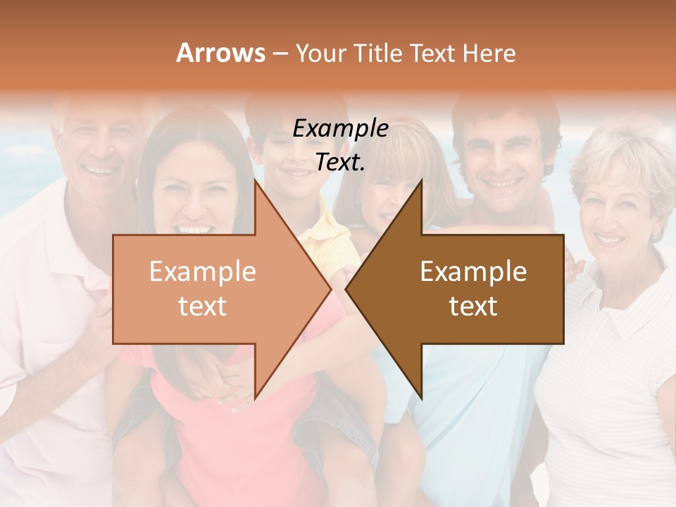 Mum Shoreline Caucasian PowerPoint Template